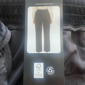 BLANKNYC Black Velvet Wide Leg Pants Size L Inseam 30” NWT